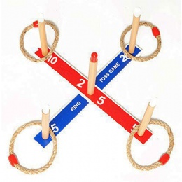 Wood Ring Toss Game Quoits