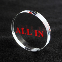 Crystal All IN Dealer Button